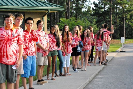 seniors welcome elementary school students