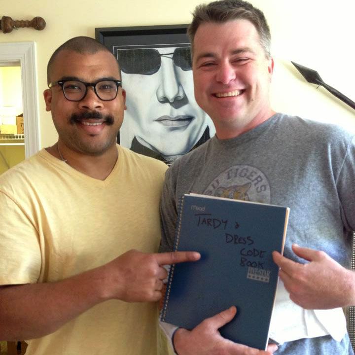 Jimmy with Jason Byrd - former O'Neal teacher, coach, college counselor